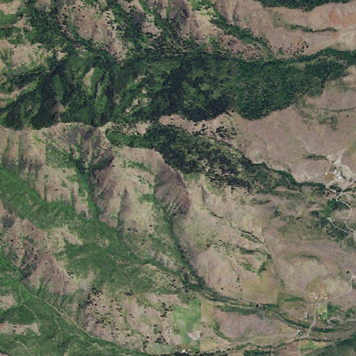 Aerial imagery of Haystack Mountain, ID