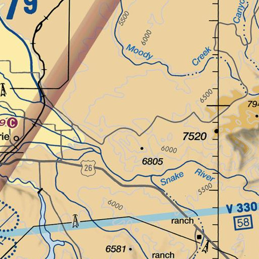 FAA VFR chart of Kelly Spring, ID