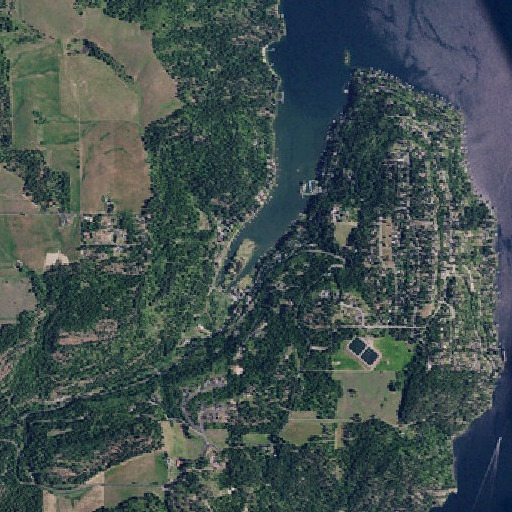 Aerial imagery of Kid Creek, ID