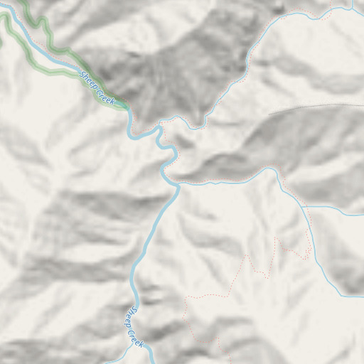 OpenStreetMap map of Lightning Creek, ID