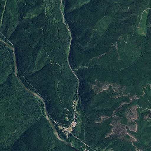 Aerial imagery of Loading Creek, ID