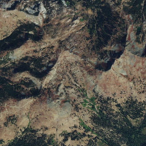 Aerial imagery of Lost Basin, ID