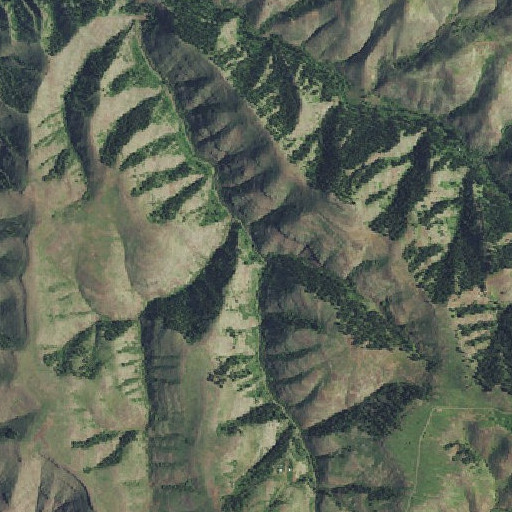 Aerial imagery of Mack Gulch, ID
