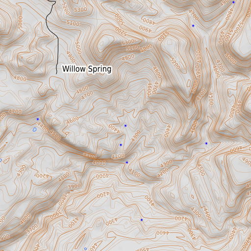 OpenTopoMap map of Murphy Spring, AZ
