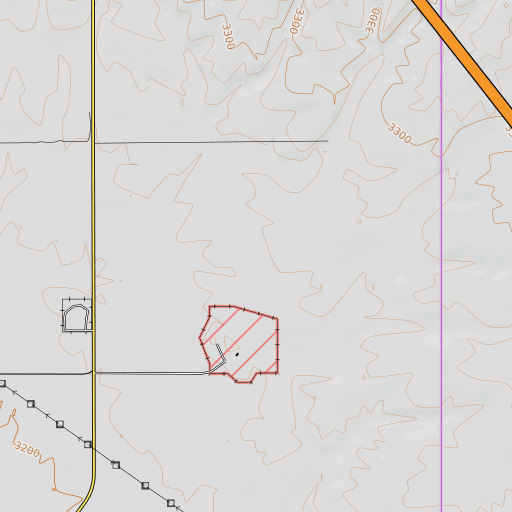 OpenTopoMap map of McElroy Draw, ID