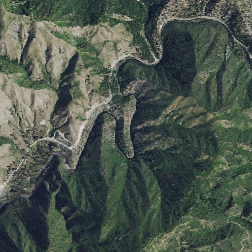 Aerial imagery of Oxbow Bend, ID