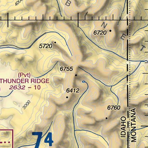 FAA VFR chart of Mount Pend Oreille, ID