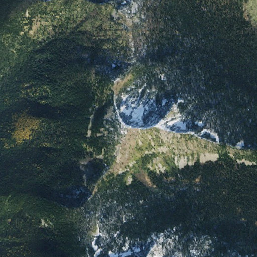Aerial imagery of Mount Pend Oreille, ID