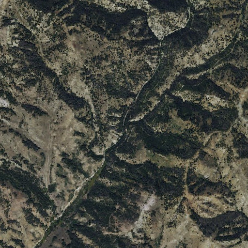 Aerial imagery of Pine Creek, ID