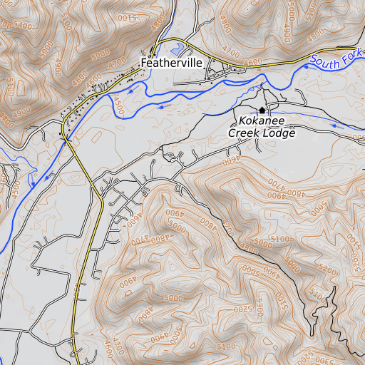 OpenTopoMap map of Pine Gulch, ID