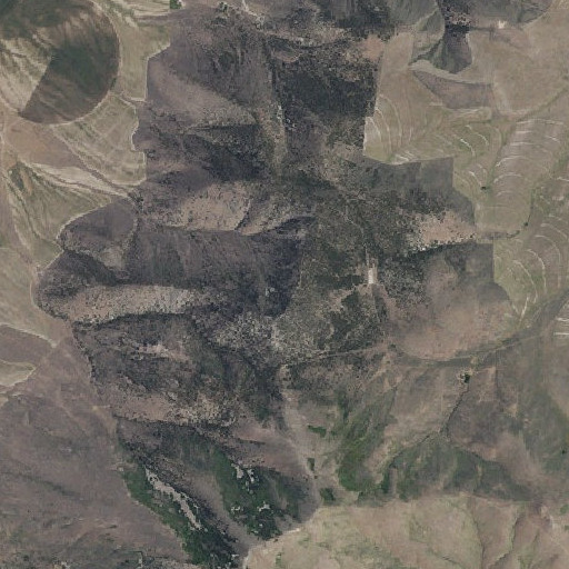 Aerial imagery of Pine Knob, ID