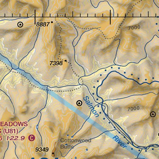 FAA VFR chart of Pinto Creek, ID