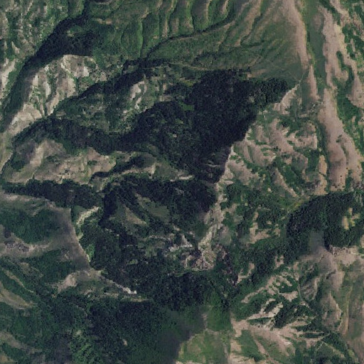 Aerial imagery of Poison Spring, ID