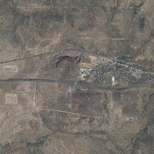 Aerial imagery of West Ash Fork Interchange, AZ