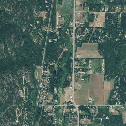 Aerial imagery of Schweitzer Creek, ID