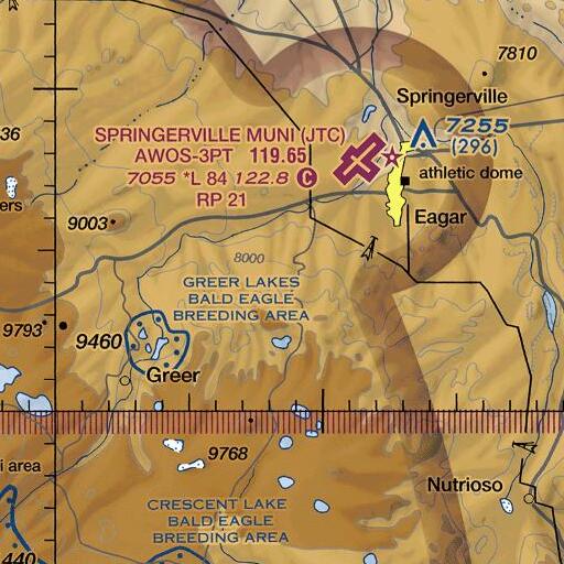 FAA VFR chart of Bigelow Spring, AZ
