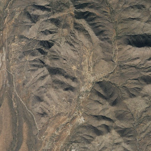 Aerial imagery of Devils Nest Mine, AZ