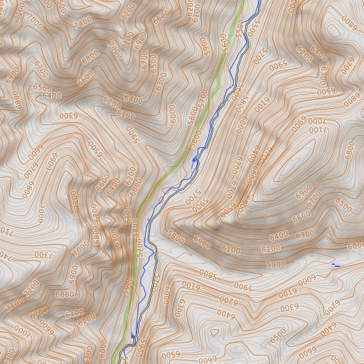 OpenTopoMap map of Sheep Creek, ID