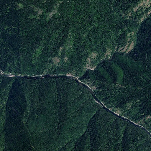 Aerial imagery of Skull Creek, ID