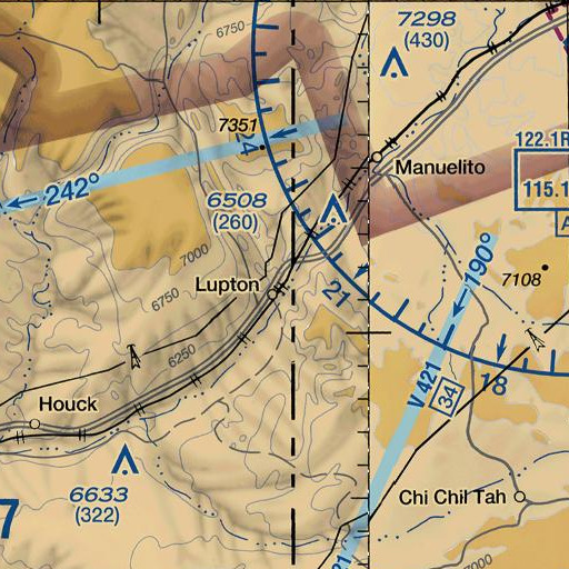 FAA VFR chart of Lupton Interchange, AZ