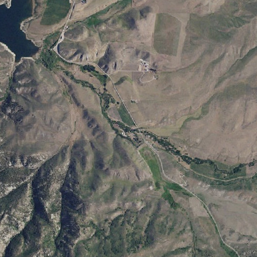 Aerial imagery of Third Creek, ID