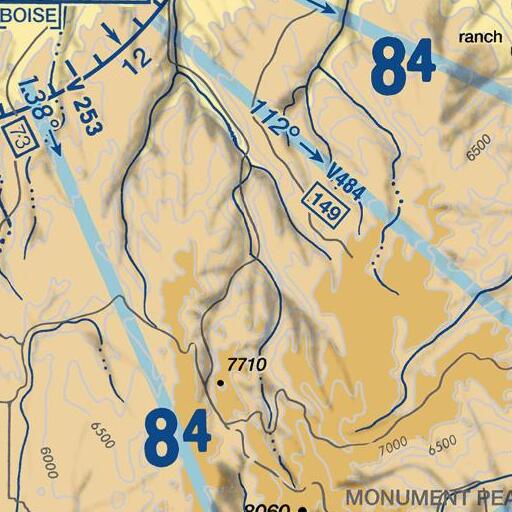 FAA VFR chart of Third Fork Rock Creek, ID