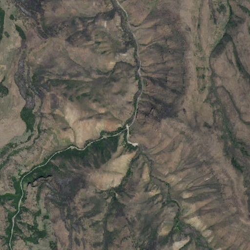 Aerial imagery of Third Fork Rock Creek, ID