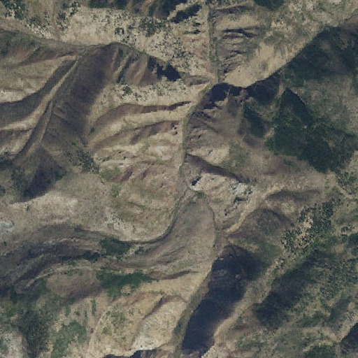 Aerial imagery of Thirteen Creek, ID