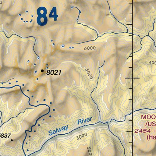 FAA VFR chart of Three Links Point, ID