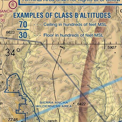 FAA VFR chart of Asbestos Spring, AZ