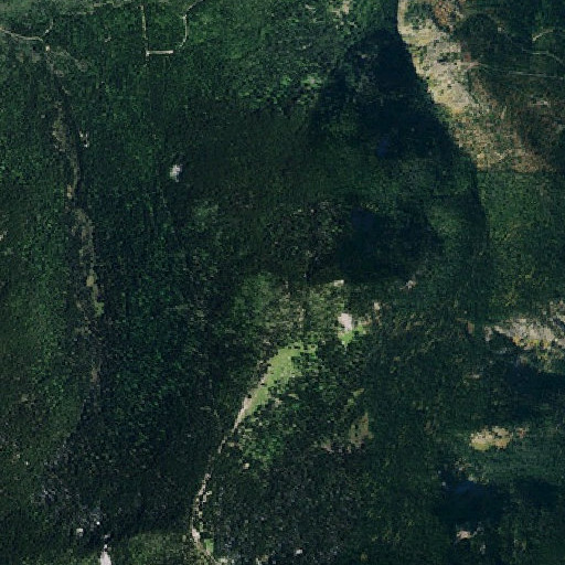 Aerial imagery of Twodot Peak, ID