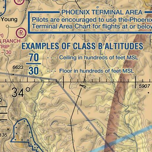 FAA VFR chart of Bill Spring, AZ