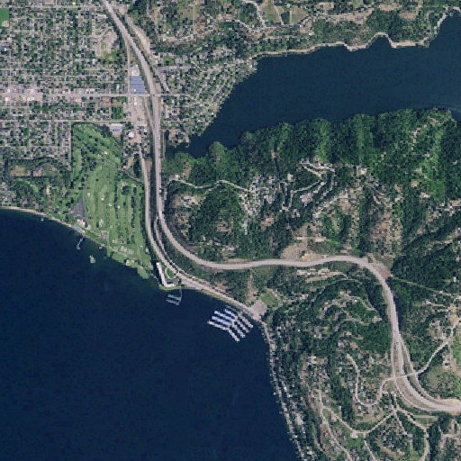 Aerial imagery of Potlatch Hill, ID