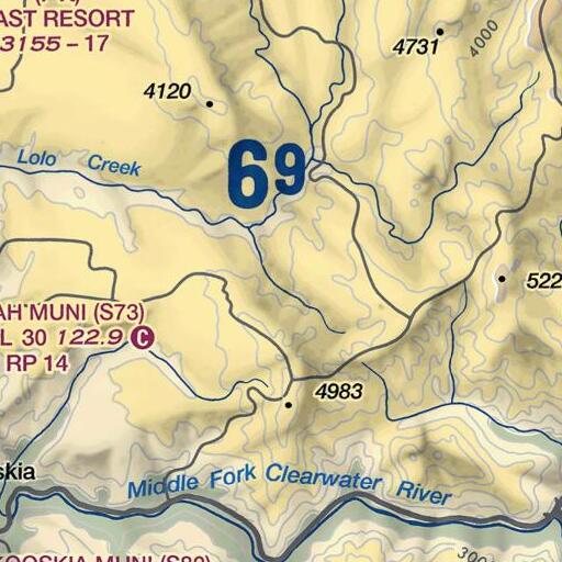 FAA VFR chart of Lynx Creek, ID