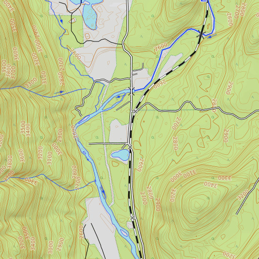 OpenTopoMap map of Sinclair, ID