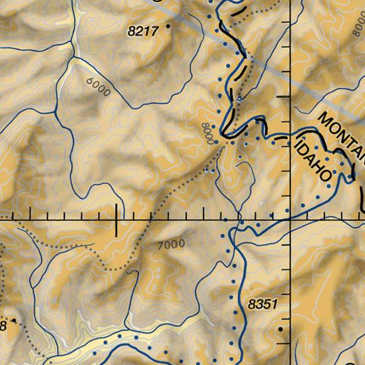 FAA VFR chart of Squaw Peak, ID