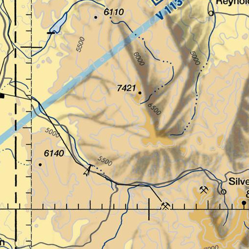 FAA VFR chart of Statue Hills, ID
