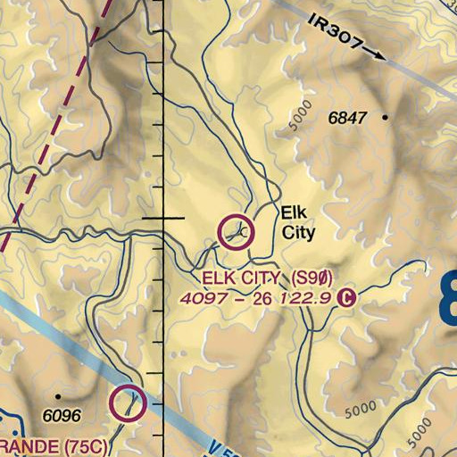 FAA VFR chart of Sweeny Hill, ID
