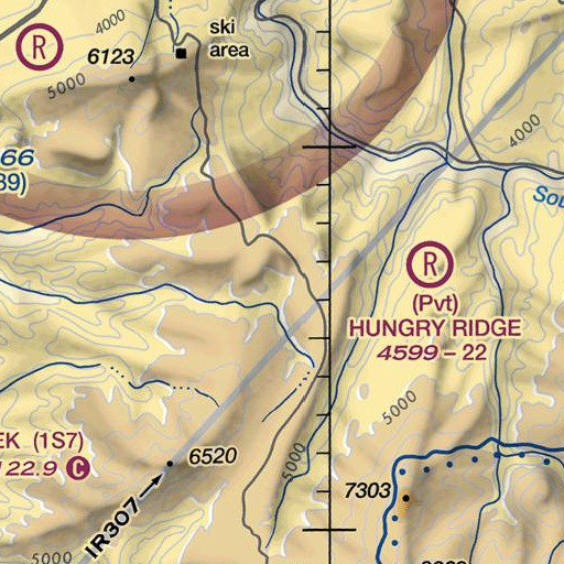 FAA VFR chart of Tepee Creek, ID