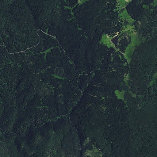 Aerial imagery of Tepee Creek, ID