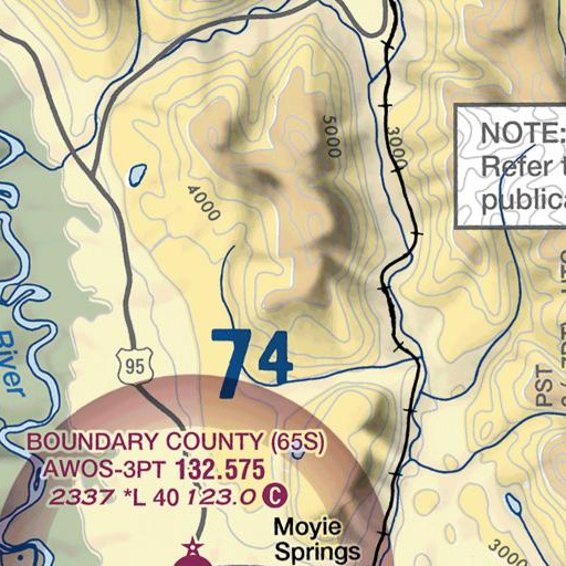 FAA VFR chart of Wall Mountain, ID