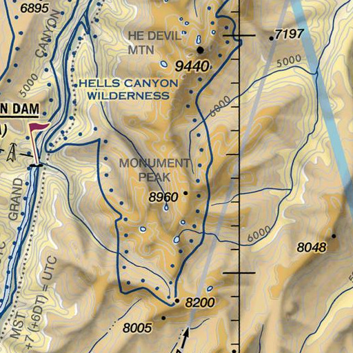 FAA VFR chart of Black Imp, ID