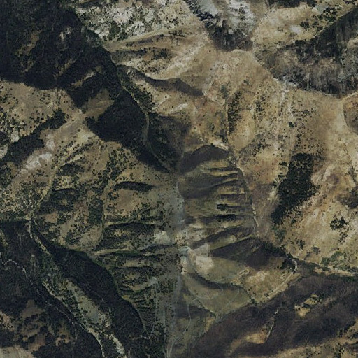Aerial imagery of Dollarhide Mountain, ID
