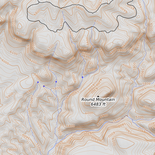 OpenTopoMap map of Saunders Spring, AZ