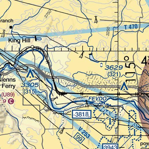FAA VFR chart of Gopher Knoll, ID