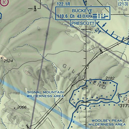FAA VFR chart of Dixie Peak, AZ
