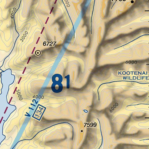 FAA VFR chart of Kent Peak, ID