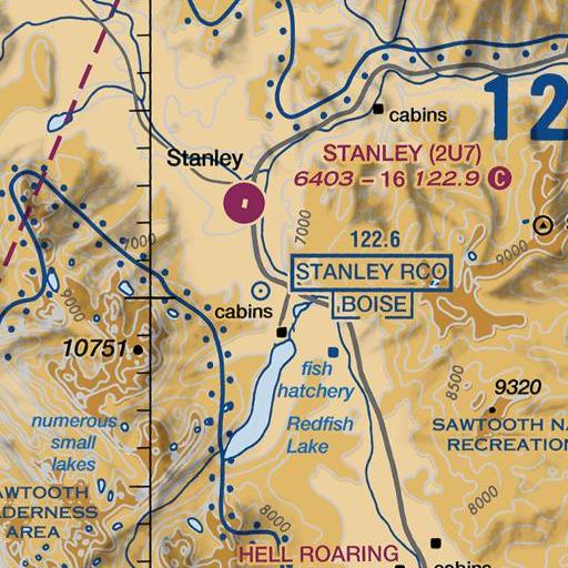 FAA VFR chart of Sheep Bridge, ID