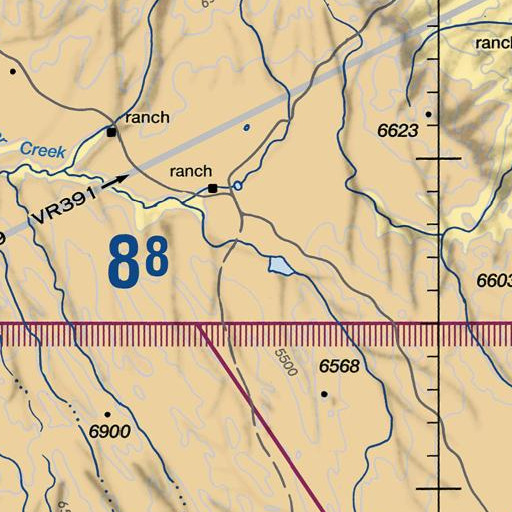 FAA VFR chart of Triangle, ID