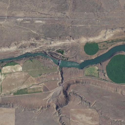 Aerial imagery of Bliss Dam, ID